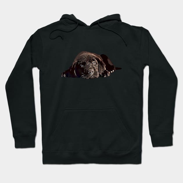 Labrador Puppy Cuteness Hoodie by ElegantCat